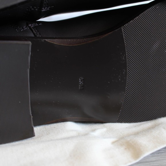 Tory Burch Miller Brown Leather Logo Knee High Tall Riding Boots - Picture 10 of 12